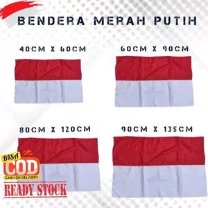 Bendera Indonesia Merah Putih HUT RI 17 AGUSTUS Dekorasi Luar ruangan Satin