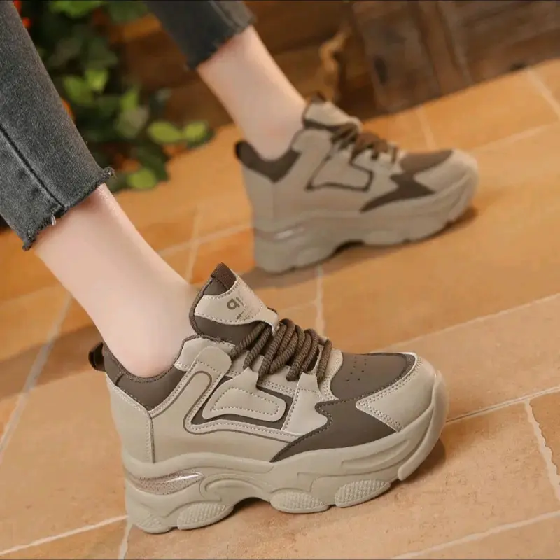 Giày nâu đế 6 cm nhẹ êm hàng chuẩn QC  đep 3