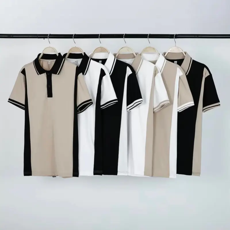 ÁO POLO PHỐI SỌC VẢI THUN CÁ SẤU POLY 0