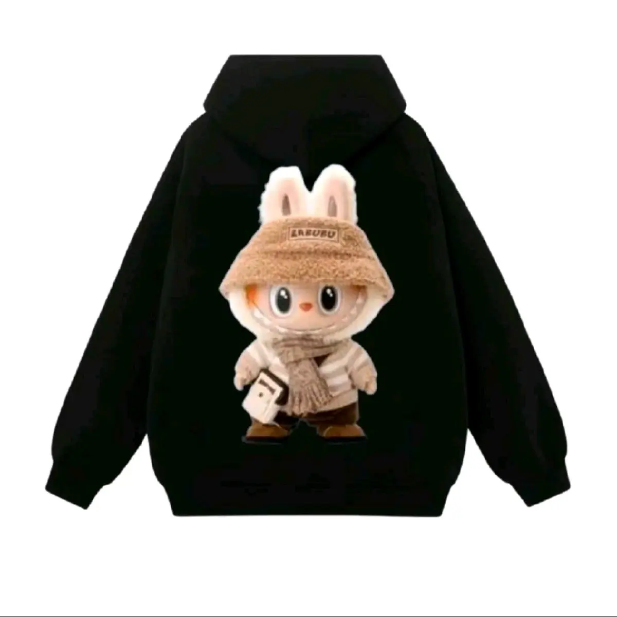 ÁO HOODIE LABUBU TO ,CHẤT NỈ DẦY DẶN,MŨ 2LỚP NAM NỮ Menswear cotong dài tay có túi bụng và dây mũ