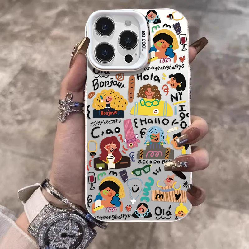 Casing Hp For SAMSUNG INFINIX Cover Hola Hallo Dengan Motif Yang Imut Gemoy Cute Baru Simple Dan Antislip Viral Case Hardcase CYK1376