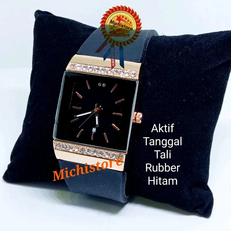 BISA COD, JAM TANGAN RUBBER WANITA ANALOG TANGGAL AKTIF Quartz 5