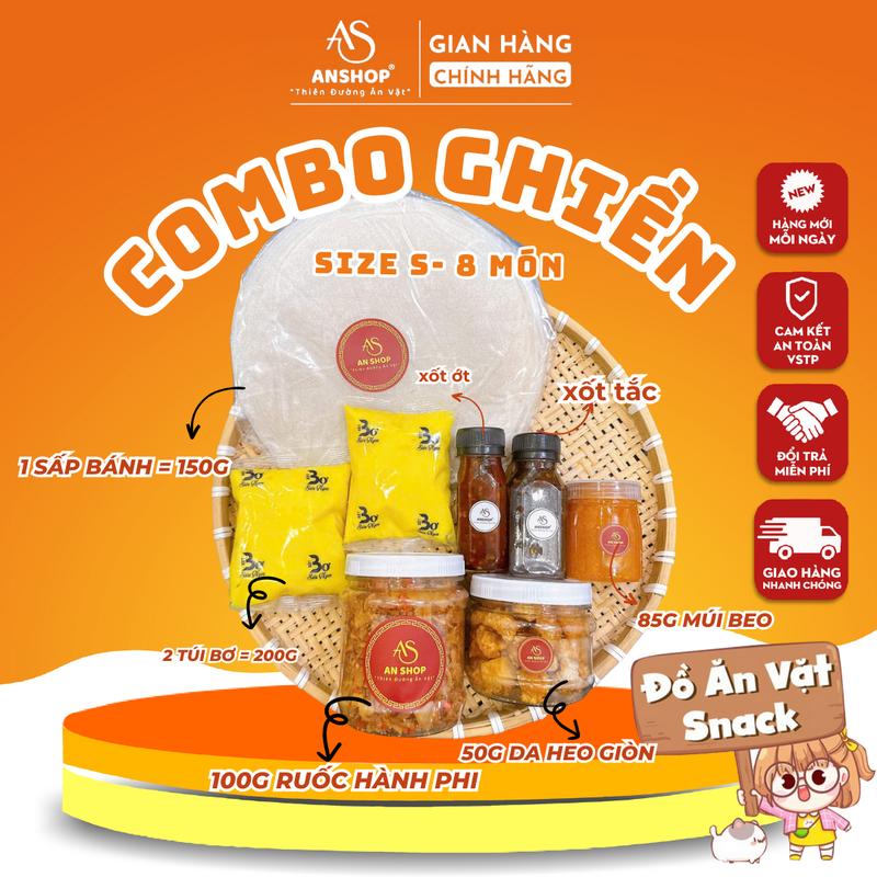 COMBO GHIỀN AN SHOP BÁNH TRÁNG PHƠI SƯƠNG AN SHOP Đồ Ăn Vặt Snack