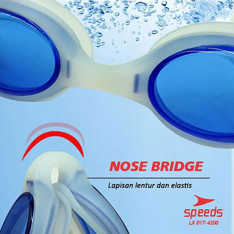 Kacamata Renang Swiming Remaja & Dewasa Clear Bening Berwarna Anti Embun UV Googles Speeds 4200 6