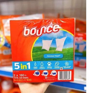 [Loại Đặc Biệt] Giấy thơm quần áo BOUNCE/KIRKLAND Outdoor Fresh của Mỹ ủ thơm tủ quần áo, tủ giày, dùng cho máy sấy Dầu Thơm Phòng Dầu Thơm 1