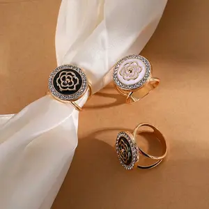 Bros Ring Hijab Terbaru/Ring Hijab Wanita Muslim Mewah - Bahan Logam Alloy Peniti Panjang