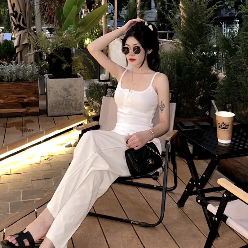 Quần suông rộng Be/Đen/Ghi D201 cho nữ - Shop Hoàng Thị Phượng - Women