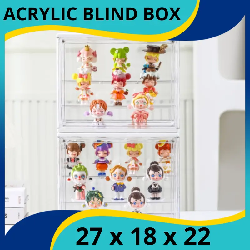 Crystal Action Figure Box Display Box Full Acrylic Pop Mart Blind Box 1
