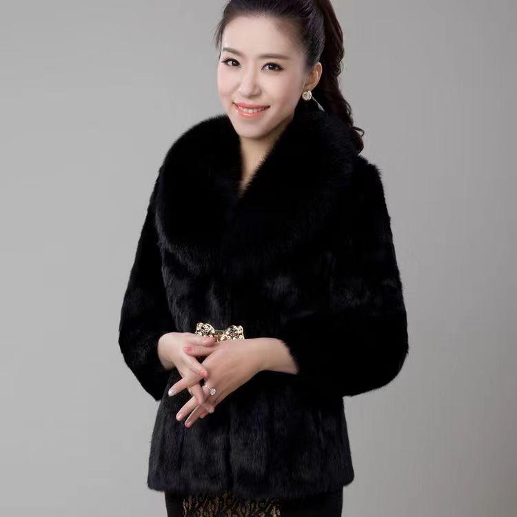 Áo Khoác Lông, Hàng Mới Về Mùa Thu Và Mùa Đông, Dành Cho Nữ, Dài Ngắn, Phong Cách Hàn Quốc, Cổ Áo Lông Cáo Giả, Làm Bằng Lông Chồn, Dễ Phối Đồ, Dành Cho Nữ 2