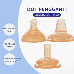 Aksesoris Botol Bayi Nipple 5CM Wide Neck Puting Jerami Jerami Minum Cerat Dengan Sedotan