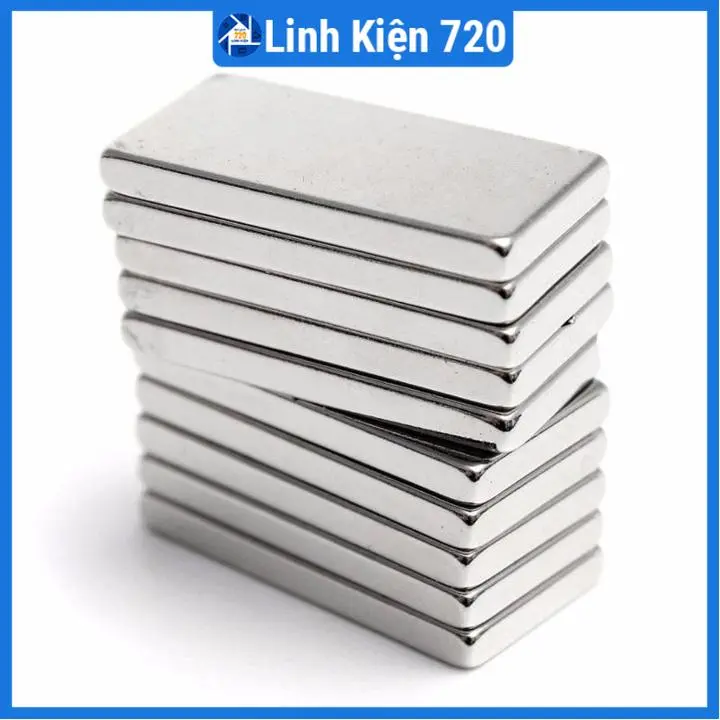 Bộ 2 viên nam châm đất hiếm 20x10x2mm ( Từ Tính Hút Cực Mạnh ) 3
