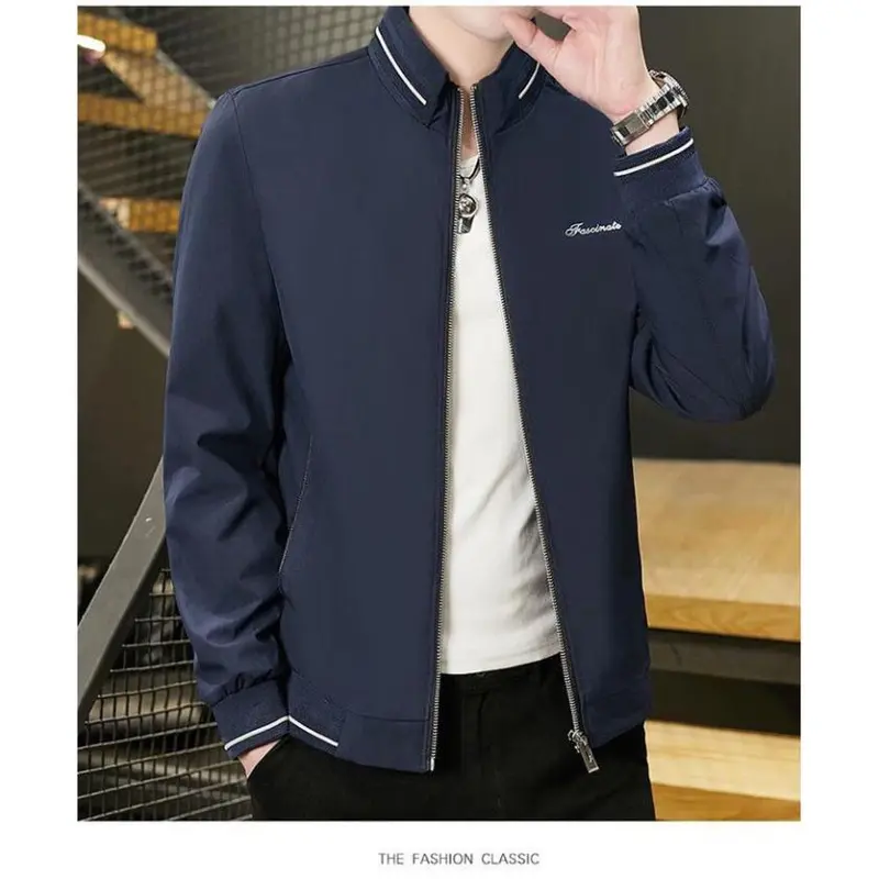[TIK] Áo khoác đẹp nam bomber viền cổ bao chất rất hot-A1004 1