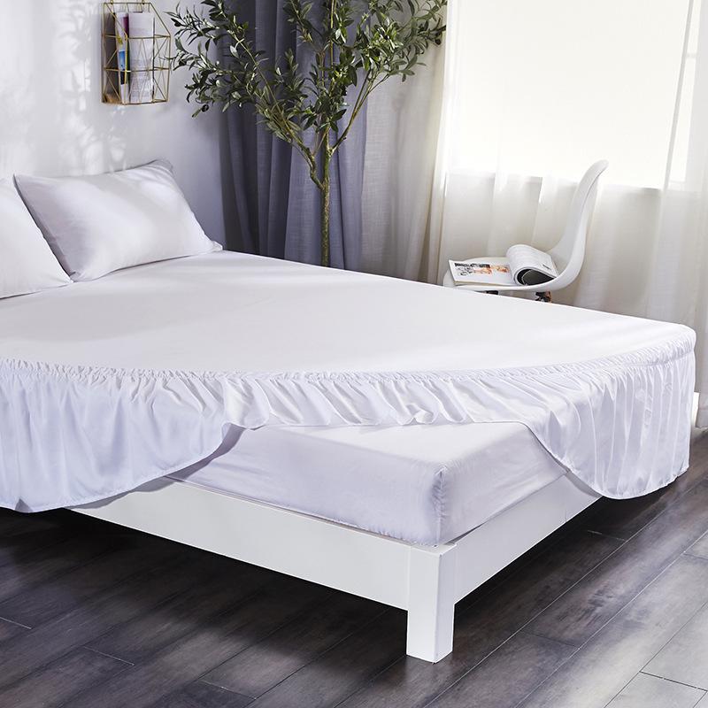 Product Introduction of Home Bedding Bed Skirt Elastic Bedsheet Bed Skirt Bed Cover Without Surface Couvre Lit Hotel Bedding Protector 28