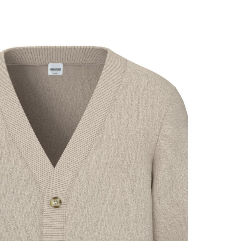 Product Introduction of Áo khoác cardigan GRAVAS chất liệu cotton dày dặn, mềm mịn, sang trọng, thanh lịch - HUSSIO 2