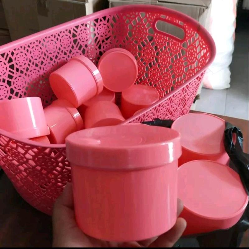 [12 PCS] POT LULUR 500GR/ POT HB 500 ML Pink dan Putih 4