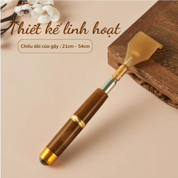 Gậy gãi ngứa lưng inox 304 rút gọn kéo dài nhỏ gọn tiện lợi nhiều loại nhiều hình dáng Massage