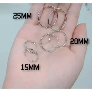 Anting gipsi titanium silver perhiasan wanita dewasa paling laris anti luntur SELAMANYA Earrings