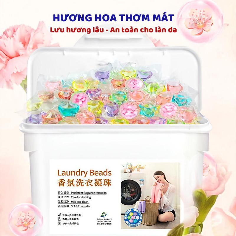 Product Introduction of Viên Giặt Xả Quần Áo Thơm Lâu Bền Màu 7IN1 Khử Khuẩn Gấp 8 Lần, Cùng Hạt Lưu Hương Đến 72H 35