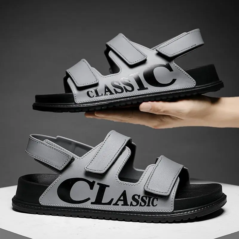 Sandals men's sports casual leather sandals soft bottom non-slip wear-resistant sandals