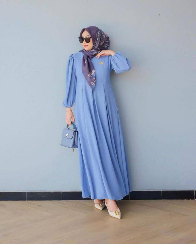 Product Introduction of gamis karin model terbaru 2025 crinkle airflow premium Dress Balon Wanita 22
