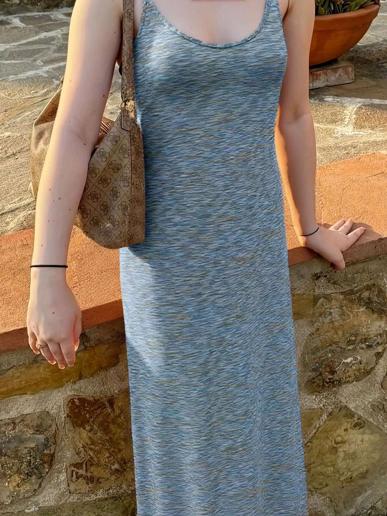 Women's Sleeveless Dress, Elegant Casual Cami Dress for Summer, Ladies Clothes for Daily Wear