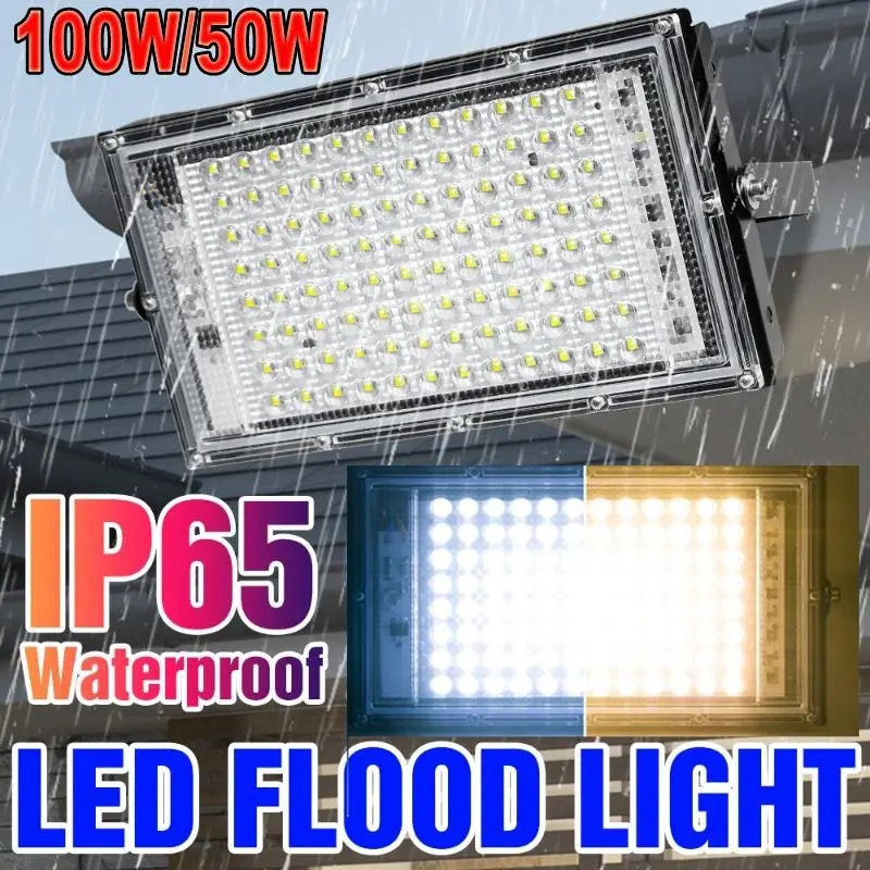 220V LED Reflector Flood Light IP65 Waterproof Spotlight Outdoor Garden Lighting Projectors Wall Lamp LED Exterior Street Light