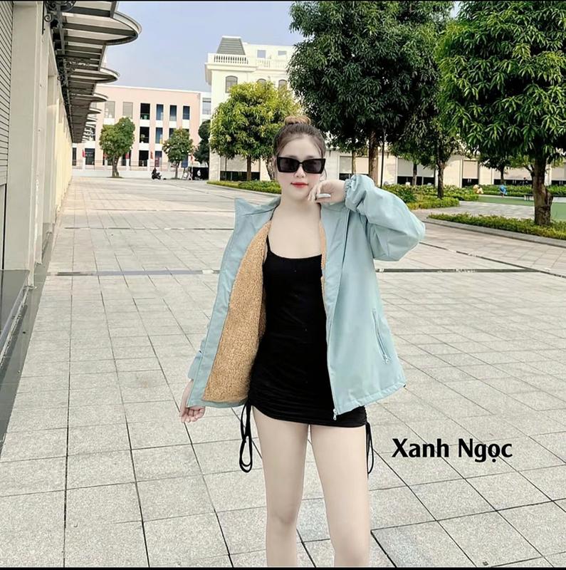 Áo khoác NỮ Lót Lông Cừu Cao Cấp Chống Thấm Nước - Women Nhung Voi Jacket Top 4