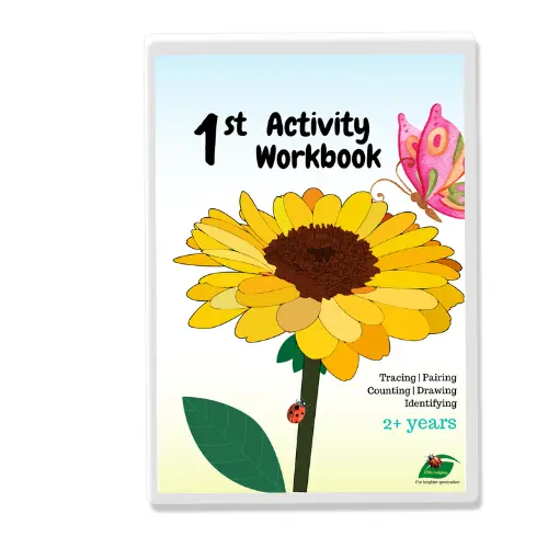 LITTLE LADYBUG - Activity Workbook / WORKSHEET BUKU AKTIVITAS ANAK - 2 3 tahun+ / Buku Lembar Aktivitas Anak Usia Dini PAUD / Wipe and Clean