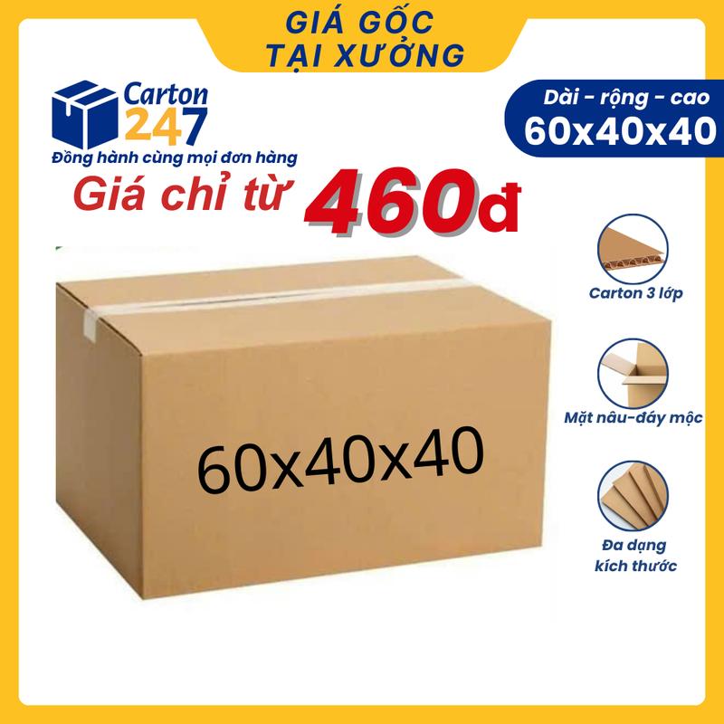 60x40x40 Thùng carton chuyển nhà thùng giấy chuyển văn phòng size lớn-Carton 247