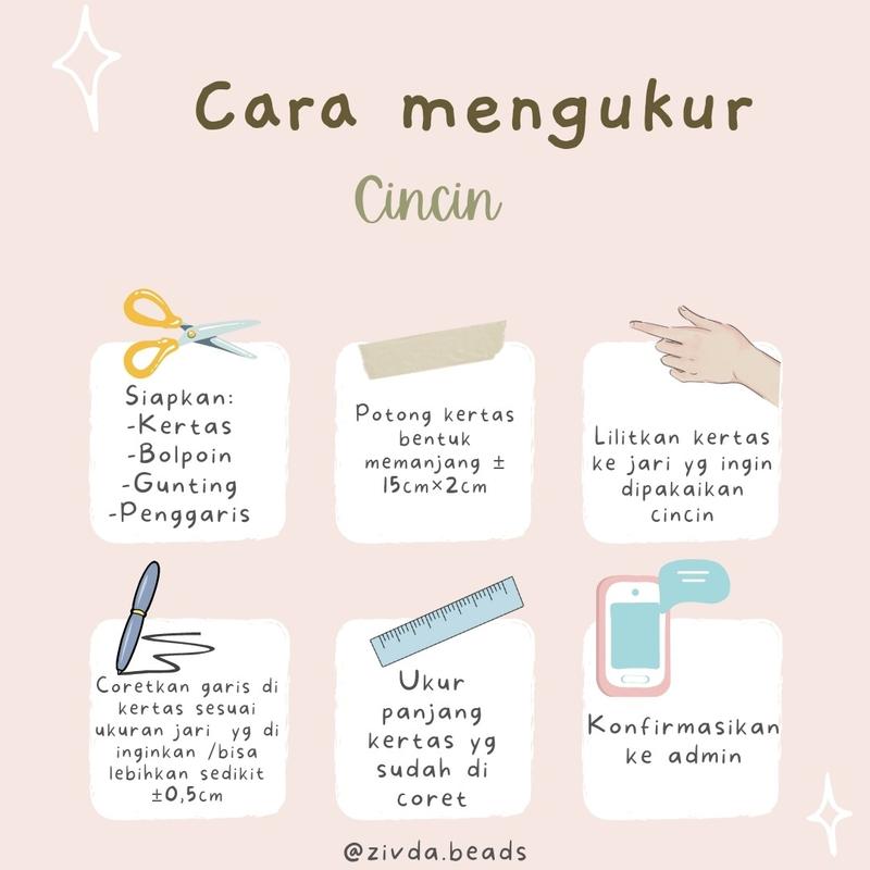 Product Introduction of (Min. Order 10Ribu) Rowen | Pixle | Kyros | Xen | Rhylee Cincin Manik/Cincin/Beads Ring/Ring FREE STICKER 0