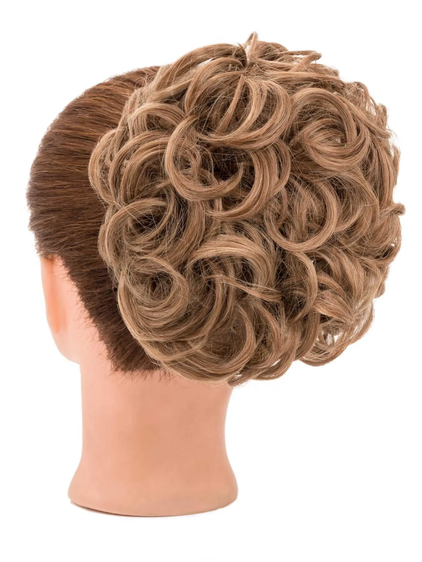 Women's Messy Bun Hair Piece with Hair Comb,  Wavy Curly Chignon Ponytail Hairpiece Hair Extensions, Synthetic Hair Extensions for Daily Use