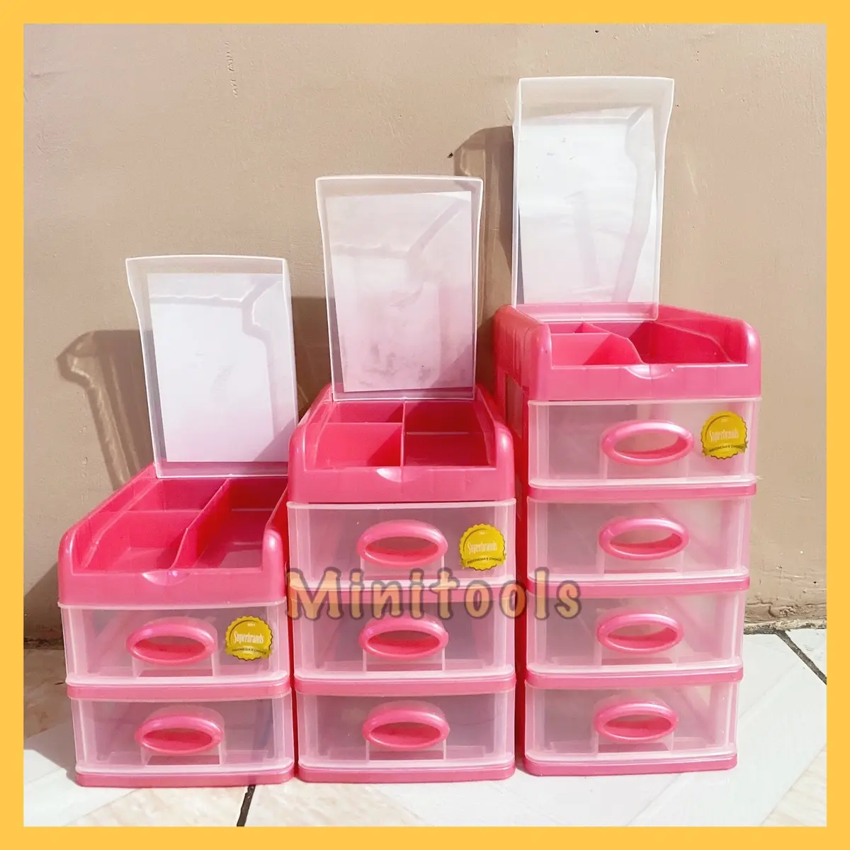 Laci Plastik Susun 2, 3, 4 / Laci Makeup / Shinpo 363