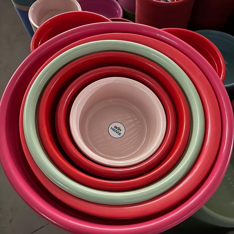 Bộ thau nhựa 6 cái từ size nhỏ tới size vừa 20cm.25cm.30cm.36cm.40cm.45cm dùng để dựng thịt rửa rau củ quả