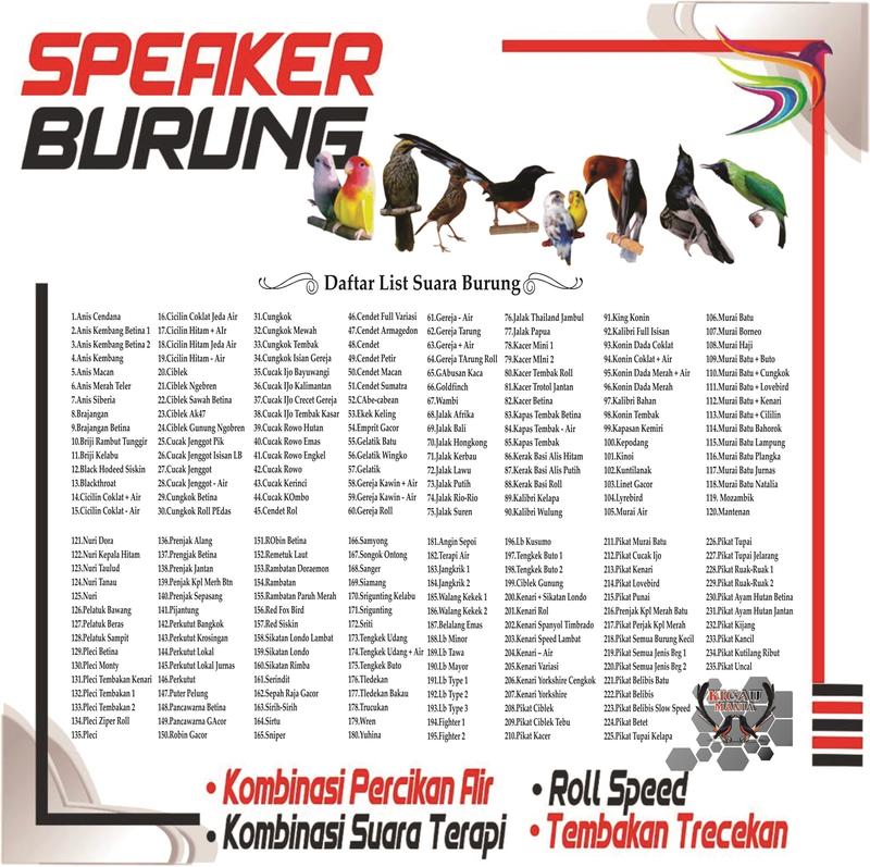 SPEAKER MASTERAN BURUNG MASTERAN DIGITAL (free REMOTE) Speakers Bluetooth kicau mania moncer 3