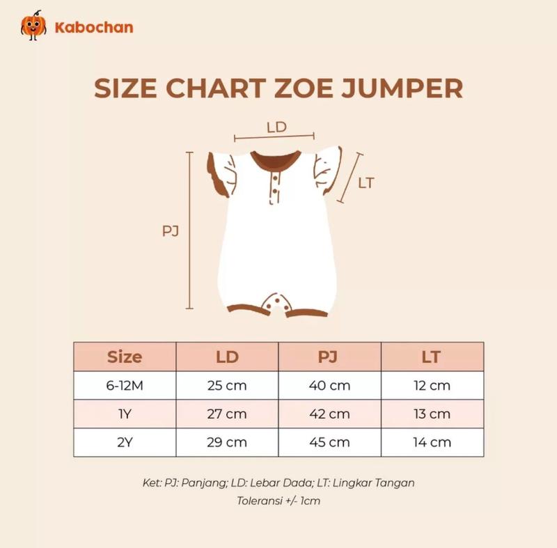 TERBARU!3pcs ZOE JUMPER RUFFLE BY KABOCHAN UP TO 2 YEAR 8