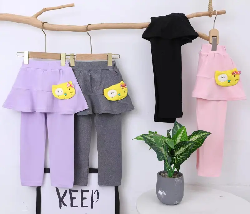 Rok Lejing Anak Perempuan Umur 2 Tahun - 6 Tahun, Celana Legging Rok untuk Olah Raga Anak Cewek Terbaru Model Santai Bahan Katun 1
