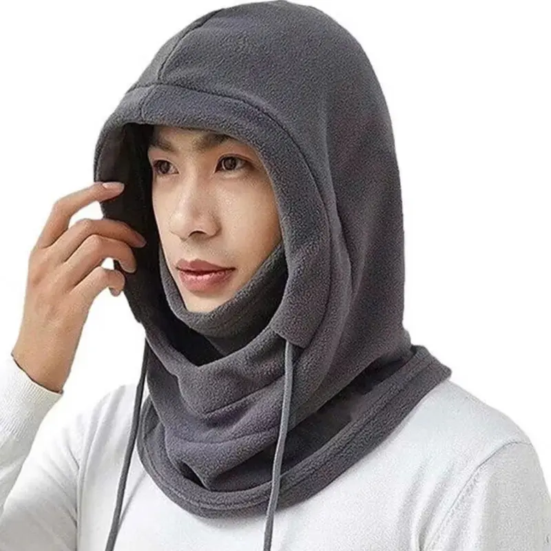 Mũ Trùm Đầu Mùa Đông Giữ Ấm cho phần Đầu Chất Vải Nì Ấm Áp Dày Dặn Nón và Bao tay vải Dù 3