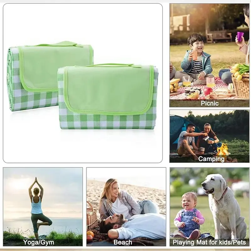 MAYY 3m*2m Tikar Piknik Murah Camping TeBal Waterproof Alas Kemah Outdoor Pantai / Tiker Tamasys Lebar Picnic Mat 3