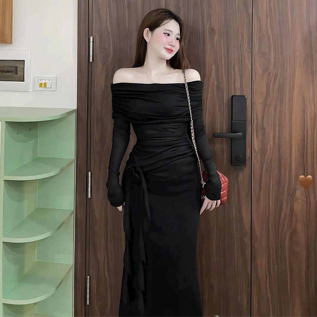 áo nhũ trễ vai