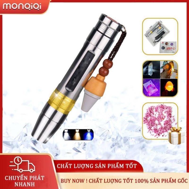 Miễn phí vận chuyển Đèn nhận dạng ánh sáng mạnh - ba nguồn sáng 395 bộ sạc ; đèn đá quý 3 màu đèn pin sạc LED đèn phát hiện độ sáng cao trang sức ngọc lục bảo sáp ong siêu sáng