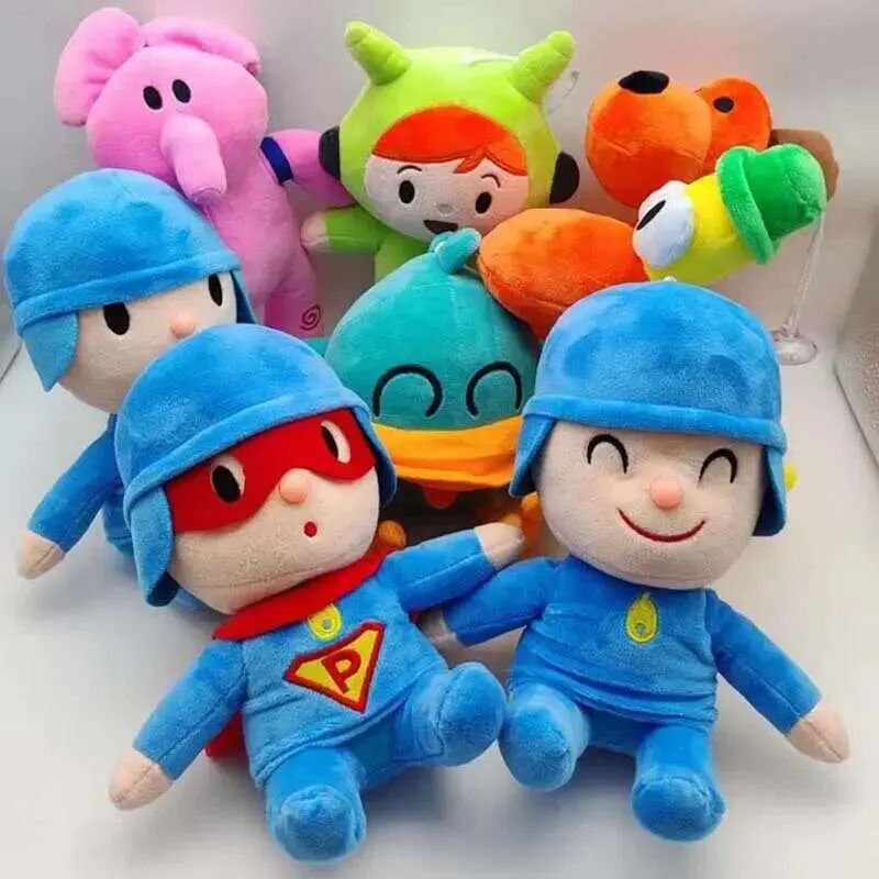Hot Pocoyo Plush Doll Kawaii Little P Youyou Peluche Barto Duck Puppy Lula Ellie Elephant Plush Toys Children's Toys