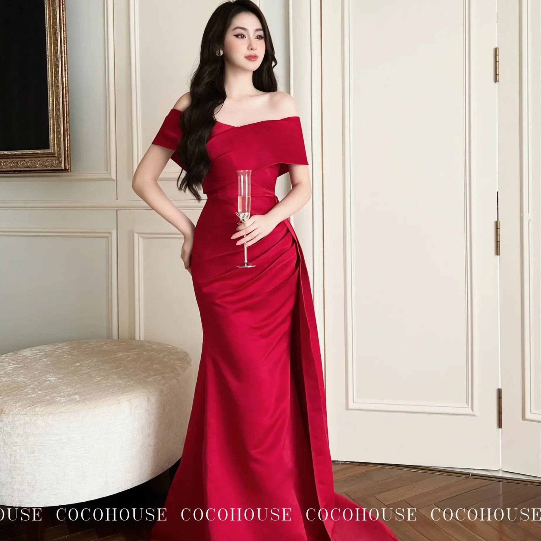 Xếp Ly Tà - COCO HOUSE váy đi bàn , đi tiệc , sự kiện Nữ