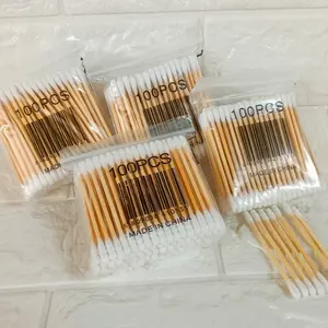 MAAI Cutton Buds bamboo isi 100 / Cutton buds bambu pembersih telinga korek kuping serbaguna D002