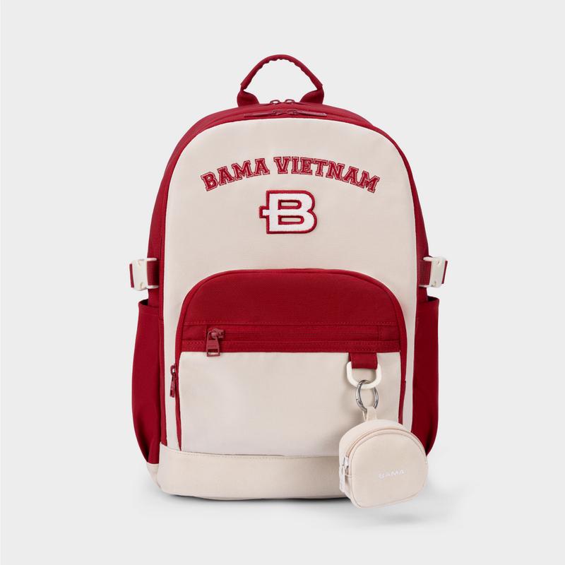 Balo nam nữ đi học đi làm BAMA Pocket Backpack chống nước nhiều ngăn đựng laptop 13 14 inch