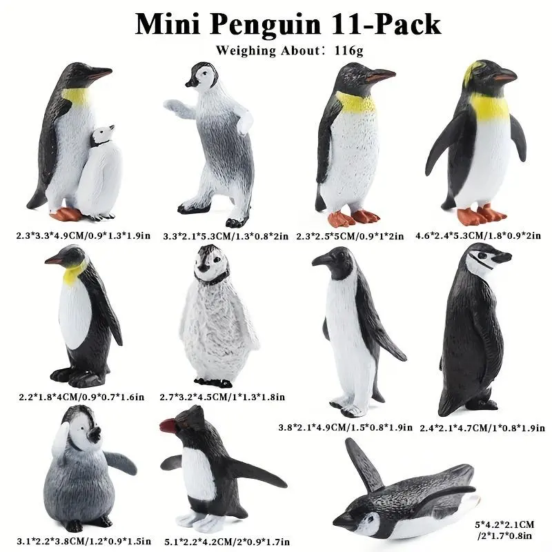 Mini Polar Animal Model, 23pcs/set Simulation Wild Animal Model Toys, Creative Home Desktop Ornaments for Birthday Gifts 2