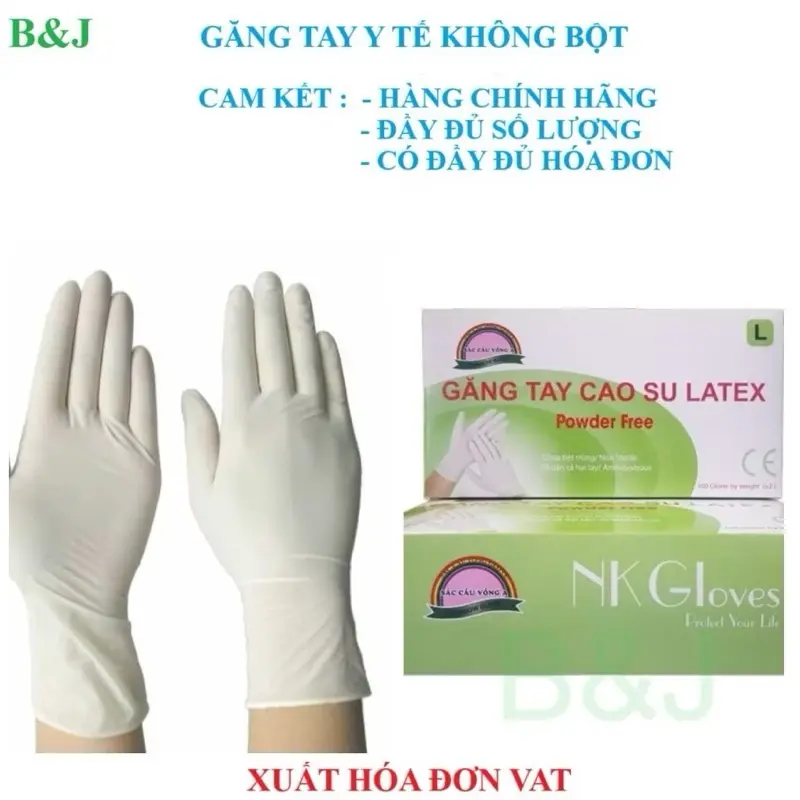 ￼Hộp 100 chiếc Găng tay cao su y tế Latex Chính Hãng Sắc Cầu Vồng A - Găng tay phòng khám spa