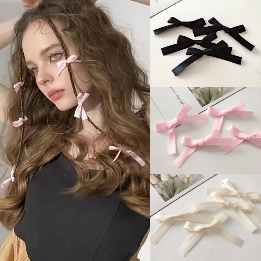 Headdress Little Bowknot Hair Clips Ribbon Hair Accessories Bow Hairpin Sweet Headwear Fairy Barrette Girls