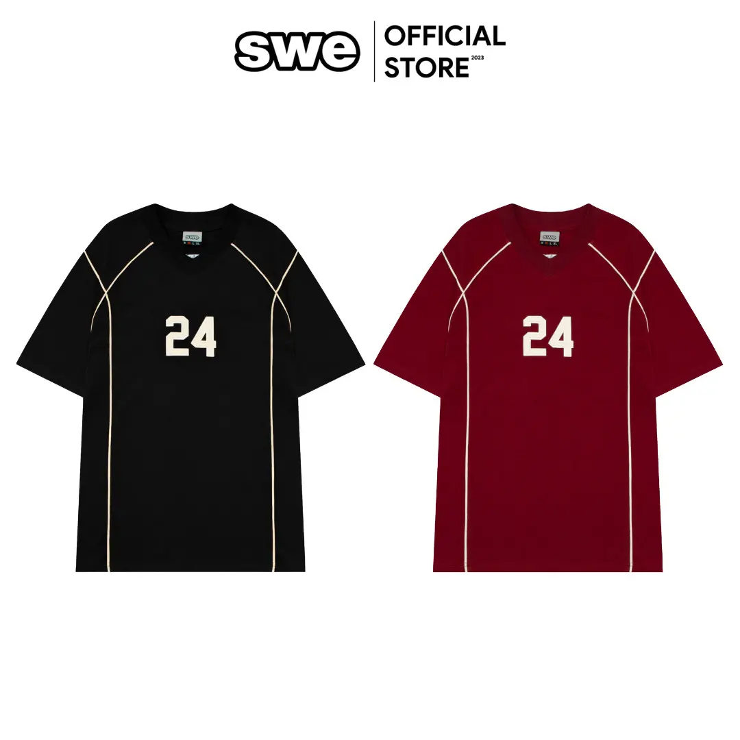 Áo Thun Thể Thao Local Brand Unisex SWE 24 TEE - Đen & Đỏ