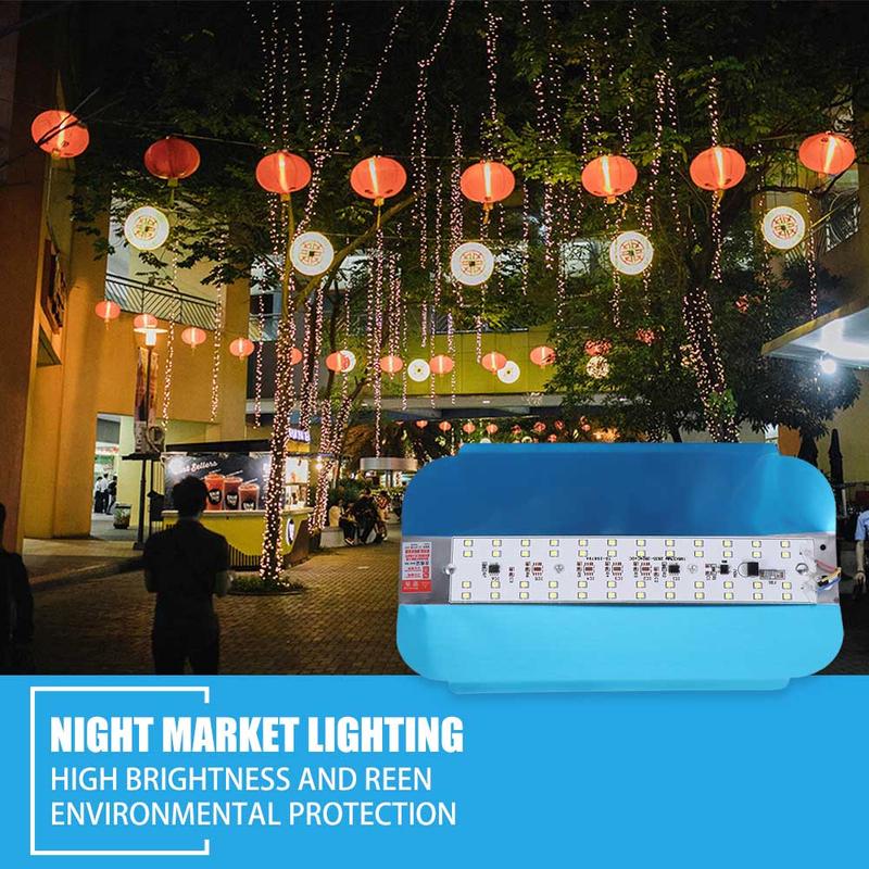 50W 100W 220V Đèn chiếu sáng LED Chiếu sáng ngoài trời Đèn làm việc Đèn sân…