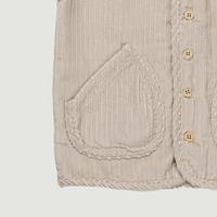 Gambar SABINE AND HEEM - CAMMA Pocket Button Vest - Broken White - Rompi Corduroy Anak - S (1-2 YO) dari sabineandheemofficial Kota Tangerang Selatan 2 Tokopedia